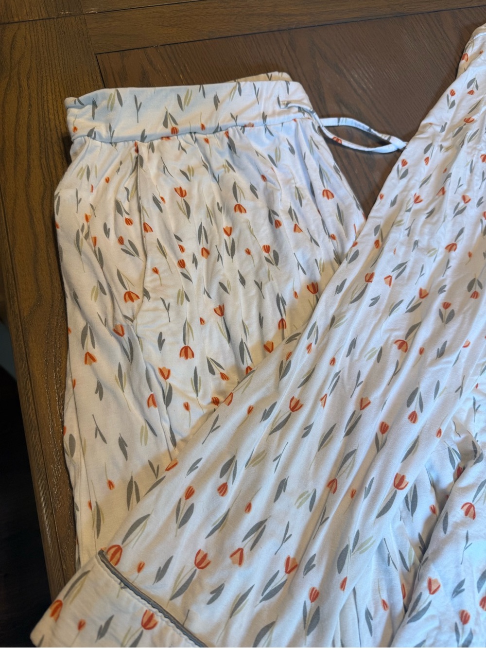Cozy Earth Bamboo Pajamas LARGE Limited Edition Sienna Tulip Ophra’s Fav Corded - Picture 4 of 16
